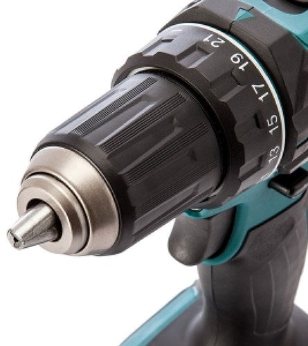 Makita dhp482rfj | lxt batteri slagbore-/skruetrækker 18v i mbox (2x 3.0ah batteri + oplader) - dhp482rfj