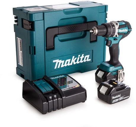 Makita dhp484rtj akku slagboremaskine 18v 5.0ah li-ion