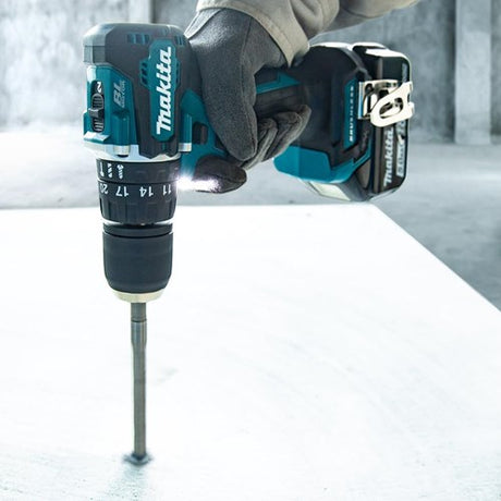 Makita dhp487z 18v slagbore-/skruetrækker børsteløs krop | uden batterier og oplader - dhp487z