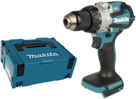 Makita dhp489zj | slagboremaskine | 18v | krop | uden batterier oplader i m-box kuffert - dhp489zj