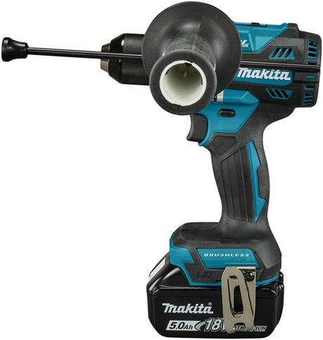 Makita dhp492rtj akku slagbore-/skruetrækker | 18v | inkl. 2x 5.0ah og hurtigoplader i mbox - dhp492rtj
