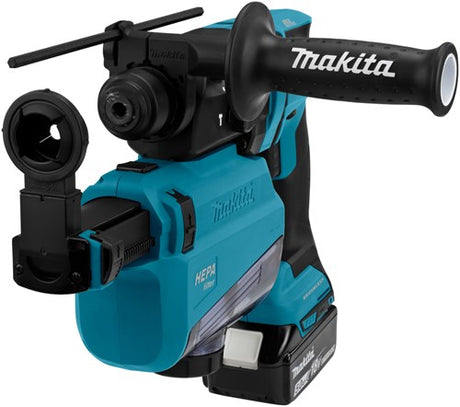 Makita mr182twju batteri kombi borehammer 18v ​​| sds-plus | 5.0ah i mbox med støvudsugning - hebr182twju