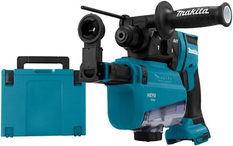 Makita hebr182zwju batteri kombi borehammer 18v ​​| sds-plus | uden batterier og oplader, i mbox, med støvudsugning - hebr182zwju