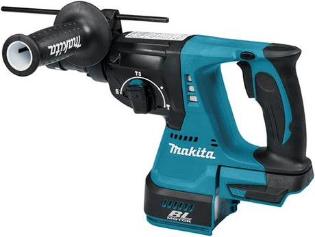 Makita mr243z 18 volt kombinationshammer | sds-plus | med udskifteligt borehoved | uden batterier og oplader og etui -MR243z