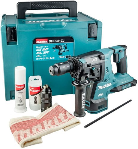 Makita hebr281zj akku hammerboremaskine 2x18 v li-ion | sds-plus | uden batterier og oplader, i mbox - hebr281zj