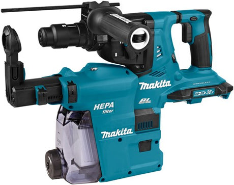 Makita hebr283zwju kombihammer 2 x 18v med støvudsugning | sds-plus -MR283zwju