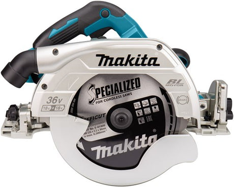 Makita dhs900pt2 | 2x18v | rundsav | 235 mm | 5,0 ah batteri (2 stk) | duo hurtigoplader | i kufferten