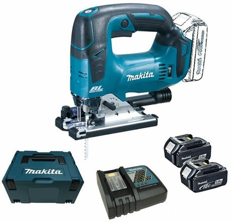 Makita djv182rtj akku stiksav D-håndtag | 18v 5.0ah - djv182rtj