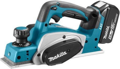 Makita dkp180rtj akku høvl | 18v li-ion 5.0ah - dkp180rtj
