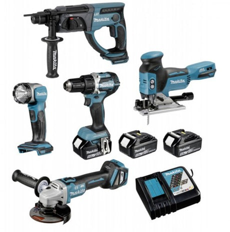 Makita dlx5044tj batteri 18v specialtilbudssæt - dlx5044tj