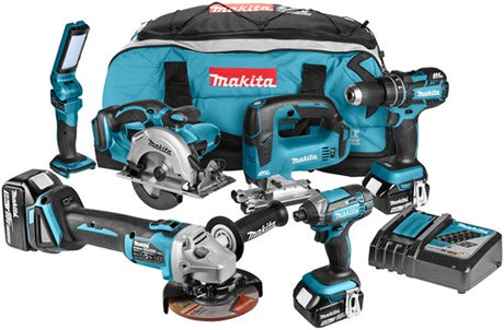 Makita dlx6058t combo sæt 18v li-ion med 3x 5.0ah batterier