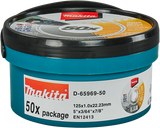 Makita tilbehør Makita skæreskive 125x1.0mm rustfrit stål - d-65969-50