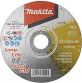 Makita tilbehør Makita skæreskive rustfrit stål 125mm x 0,8mm rustfrit stål (12 stykker) - e-22953-12
