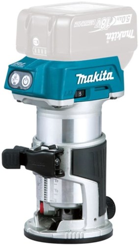 Makita drt50z batteri fræser 18v ​​li-ion krop | uden batterier og oplader - drt50z
