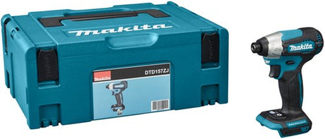 Makita dtd157zj | akku slagskruetrækker | 18v | krop | uden batterier og oplader | i mbox - dtd157zj