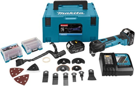 Makita dtm51rtjx3 18v 5.0ah batteri multiværktøj med quick release system