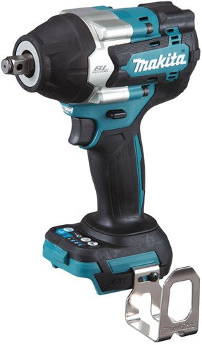 Makita dtw700zj 18 v slagnøgle 1 2 700nm med friktionsring og hul til låsestift | uden batterier og lader i m-boks - dtw700zj