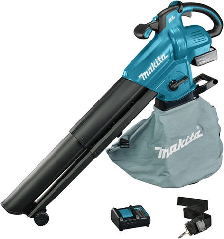 Makita dub187t001 | lxt 18 v løvblæser - vakuum | 5,0 ah (1 stk) | oplader (dc18wc) - dub187t001
