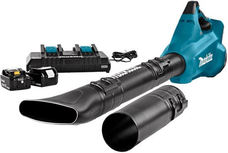 Makita dub362pt2 2x18 v løvblæser | med duo oplader - dub362pt2