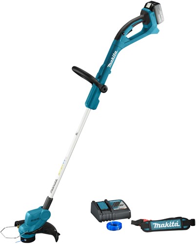 Makita dur193rt | lxt 18 fm | trimmer | 5,0 ah batteri (1 stk) | hurtig oplader - dur193rt