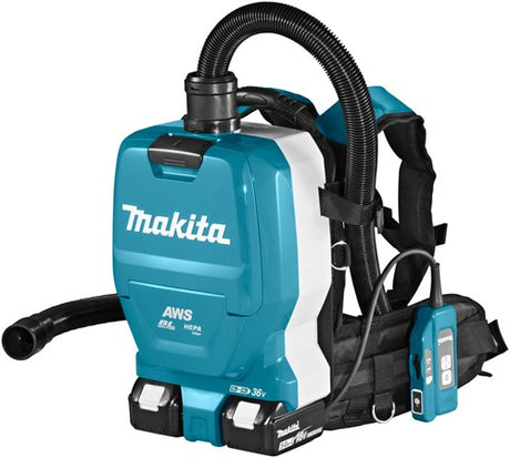 Makita dvc265zxu rygsæk støvsuger aws 2x 18v | uden batterier og oplader - dvc265zxu