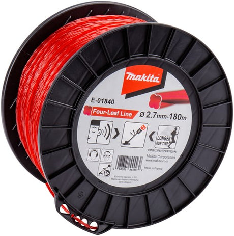 Makita tilbehør klippelinje 2,7x180m rød - e-01840 - e-01840