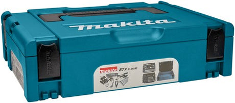 Makita tilbehør e-11542 | værktøjssæt | makpac kuffert | 87 styk - e-11542