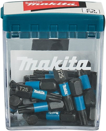 Makita tilbehør slagskruetrækker bit t25x25mm - e-12398 - e-12398