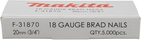 Makita tilbehør brad 20mm 1,0x1,2mm - f-31870