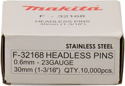 Makita tilbehør pin vk 30mm rustfrit stål - f-32168