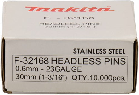 Makita tilbehør pin vk 30mm rustfrit stål - f-32168