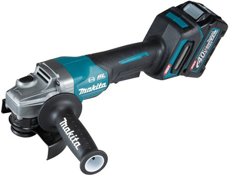 Makita ga013gm201 | 40v vinkelsliber | 125 mm | inkl. 2x 4.0ah batteri + oplader i mbox - ga013gm201