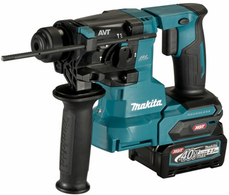 Makita hr010gd201 | kombinationshammer | 40v maks. | sds-plus | sæt | 2x 2,5ah | støvudsugning i m-boks