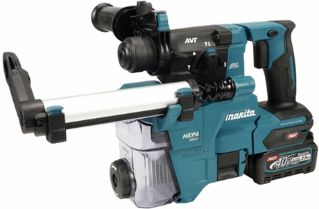 Makita hr010gd201 | kombinationshammer | 40v maks. | sds-plus | sæt | 2x 2,5ah | støvudsugning i m-boks