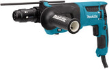 Makita hr2630tx12 kombinationshammer | sds-plus | med udskifteligt borehoved 800w 2.4j + 17-delt boremejselsæt - hr2630tx12