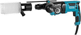 Makita hr2631ftj kombihammer udskifteligt borehoved med støvudsugningssæt | sds-plus - hr2631ftj