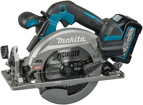 Makita hs012gd201 | 40v maks. | batteri rundsav | 165 mm | 2 x 2,5 ah batteri + hurtigoplader | i mbox hs012gd201