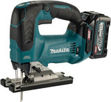 Makita jv002gd201 40 v max akku stiksav d-håndtag | 2,5 Ah batteri (2 stk), hurtiglader, i mbox