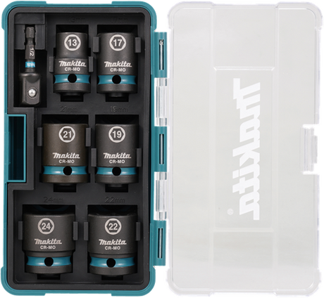 Imp Makita stikdåsesæt akt sort, 1 2 7 dele - e-16592