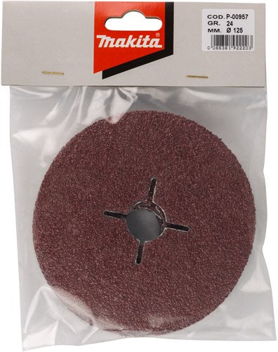 Makita tilbehør fiberskive k24 125 mm - p-00957