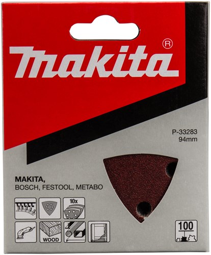 Makita tilbehør slibeark 3-k k100 rød v. - p-33283