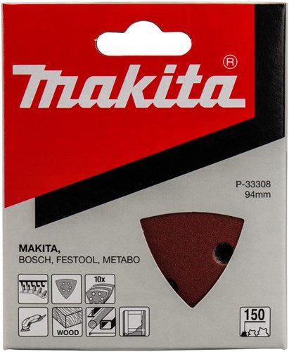 Makita tilbehør slibeark 3-k k150 rød v. - p-33308