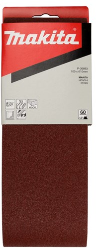 Makita tilbehør slibebånd k60 100x610 rød - p-36893