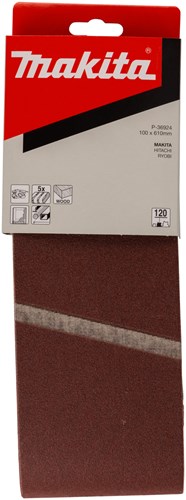 Makita tilbehør slibebånd k120 100x610 rød - p-36924