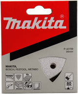 Makita tilbehør slibeark 3-k k80 hvid v. - p-42709