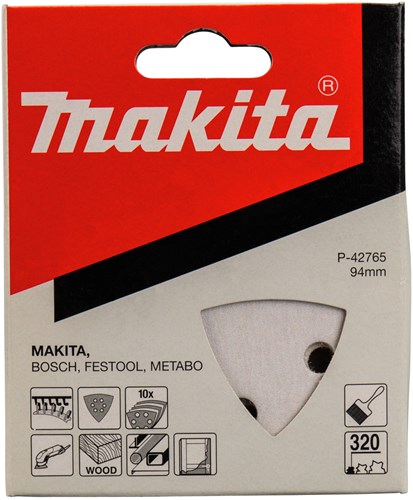 Makita tilbehør slibeark 3-k k320 hvid v. - p-42765