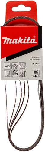Makita tilbehør slibebånd k100 9x533 rød - p-43284