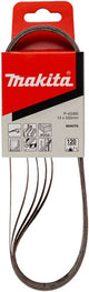 Makita tilbehør makita p-43365 slibebånd rød - slibebånd powerfil - slibebåndssliber - k120 - 13 x 533mm (5 stk)
