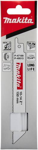 Makita tilbehør frem- og tilbagegående savklinge træstål 150 mm - p-49513 - p-49513