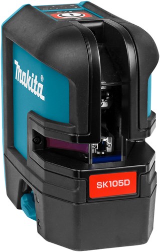 Makita sk105dz cross line laser rød uden batterier og oplader, i æske med taske - sk105dz